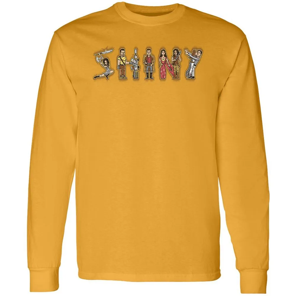Long Sleeve T-Shirt - YWMXUU5K - Gold - 9