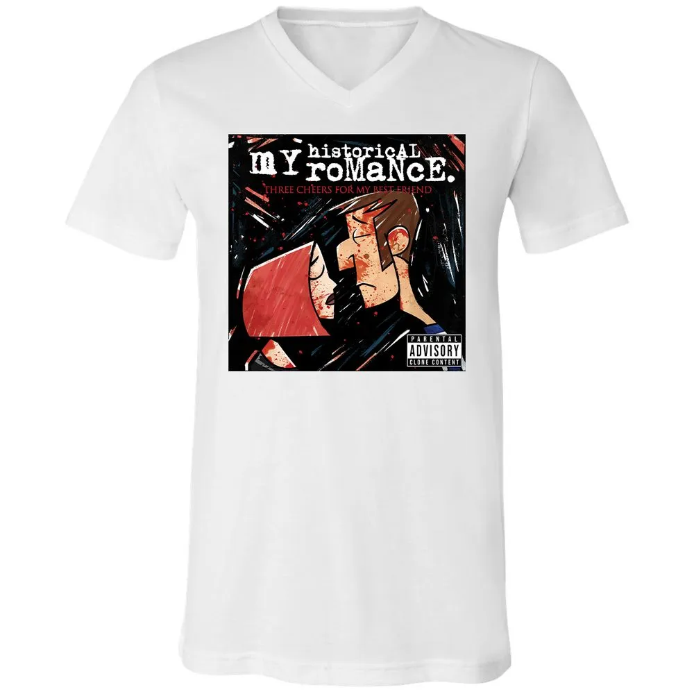 Unisex V-Neck T-Shirt - H61NCCYZ - White - 5