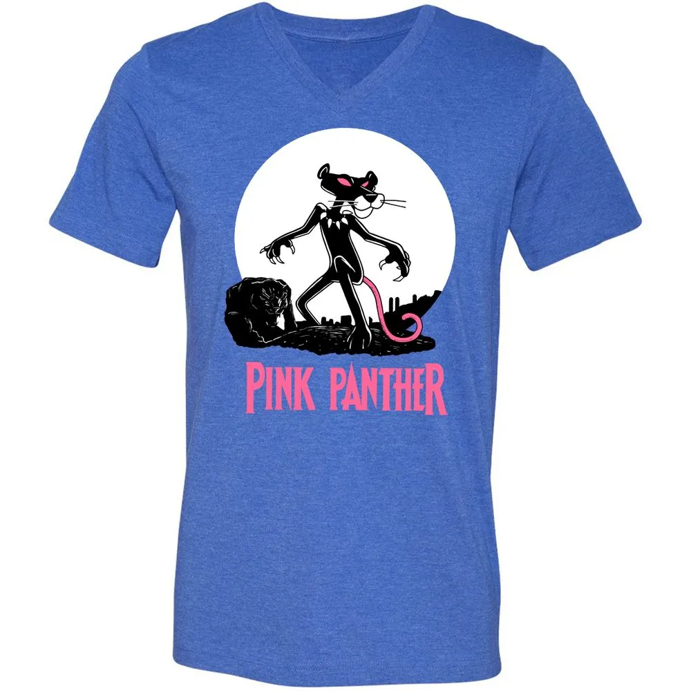 Unisex V-Neck T-Shirt - WQ7S88AN - Heather True Royal - 14