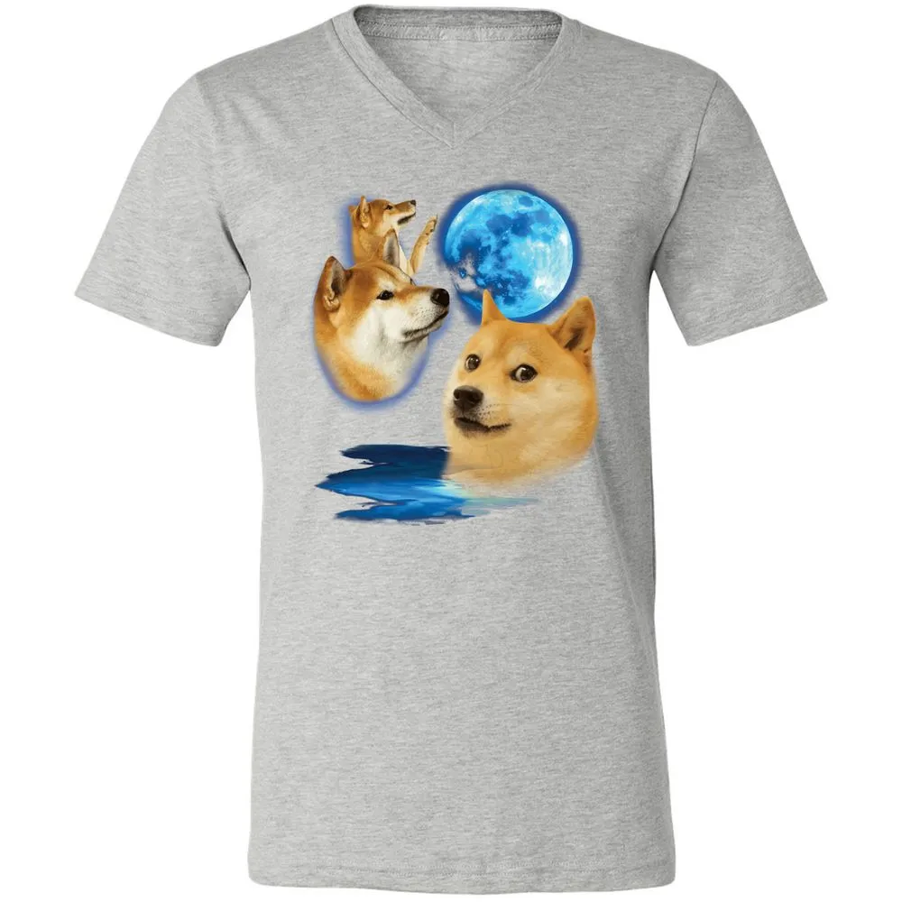 Unisex V-Neck T-Shirt - 6ZHD1HUZ - Athletic Heather - 7