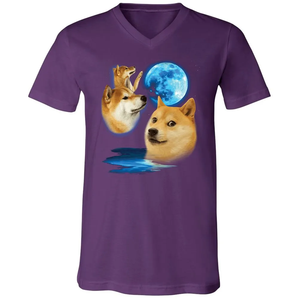 Unisex V-Neck T-Shirt - 6ZHD1HUZ - Team Purple - 9