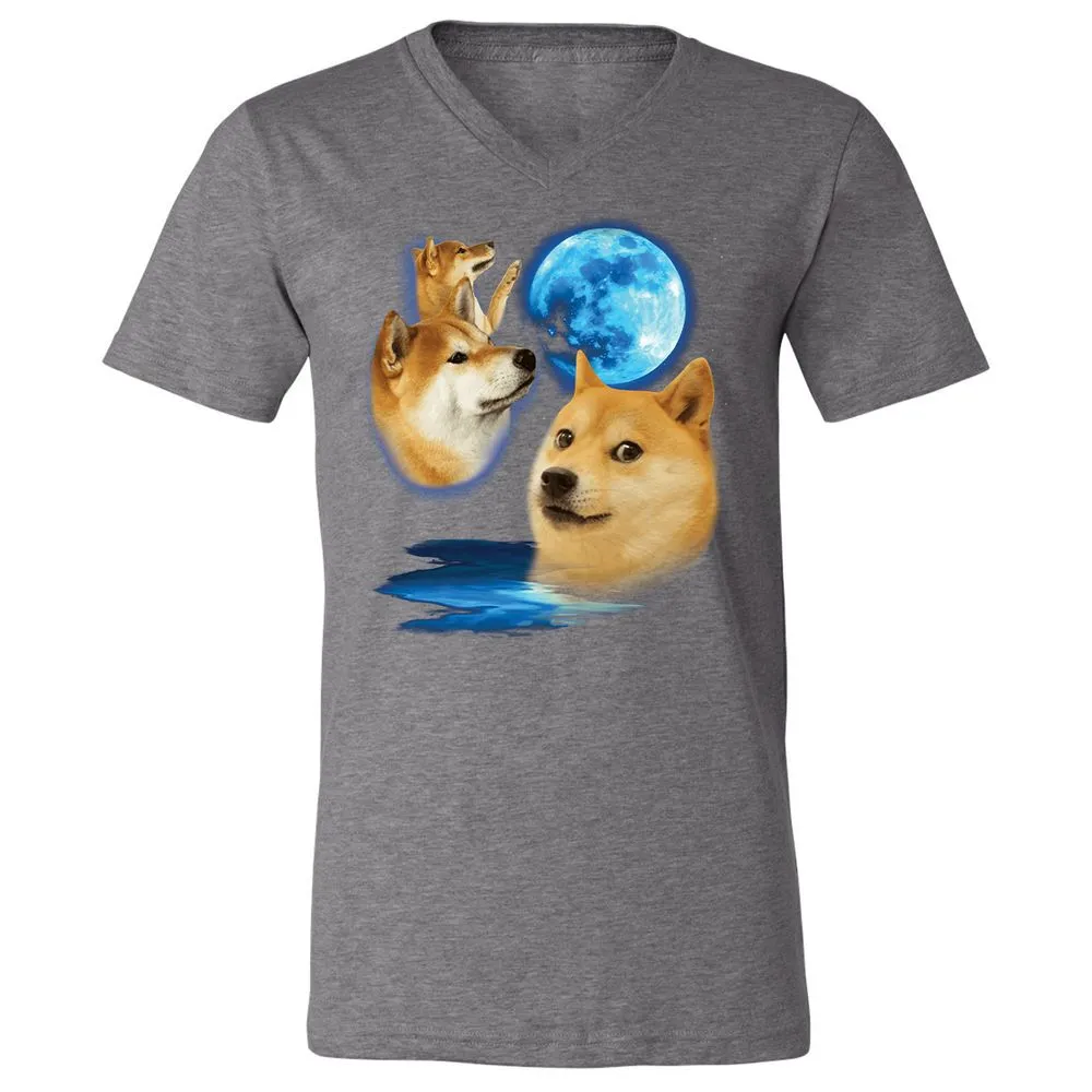 Unisex V-Neck T-Shirt - 6ZHD1HUZ - Deep Heather - 13
