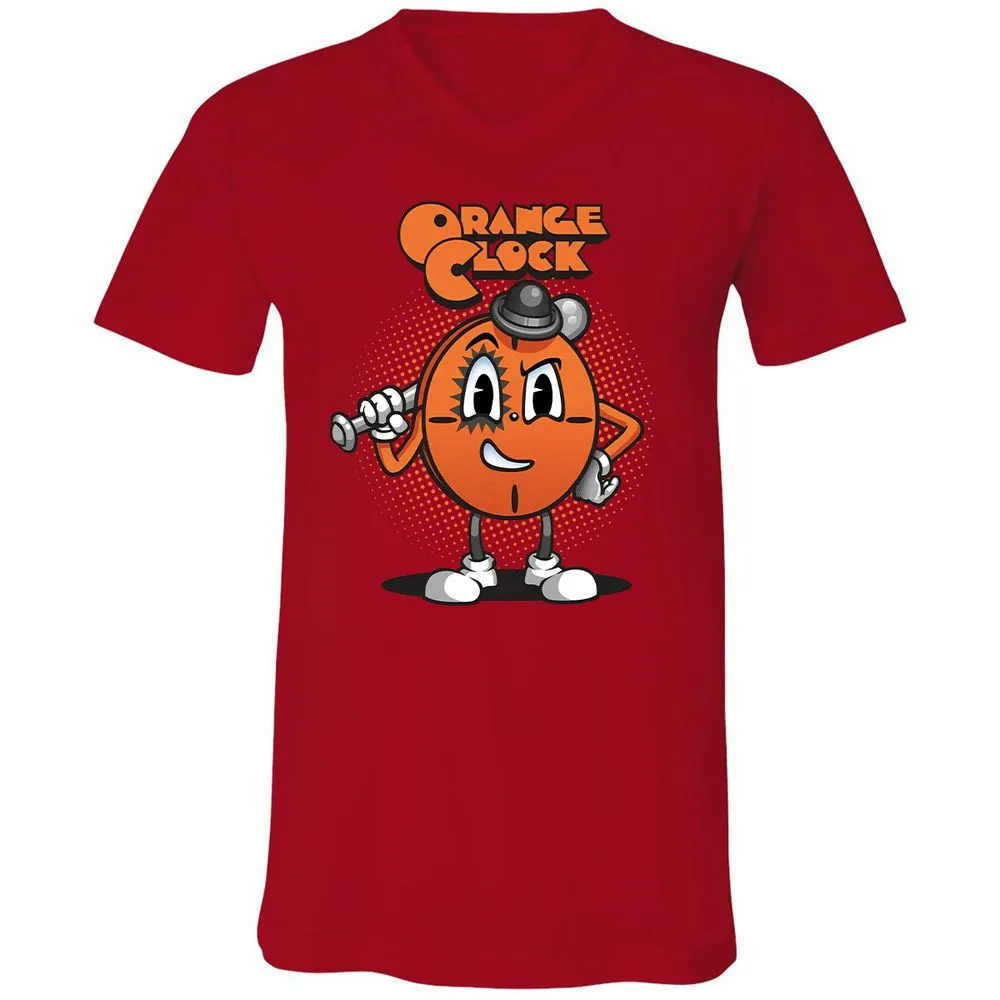 Unisex V-Neck T-Shirt - QWMMLYM9 - Red - 3