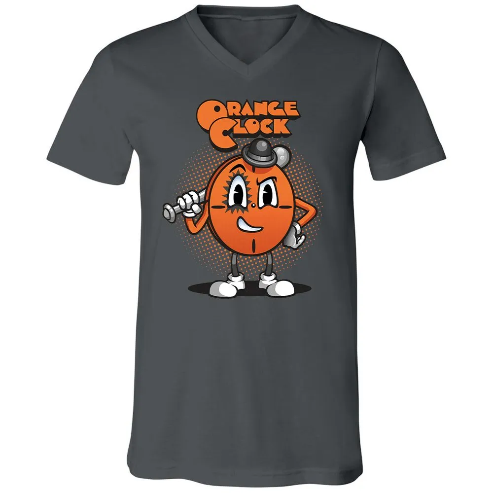 Unisex V-Neck T-Shirt - QWMMLYM9 - Asphalt - 12