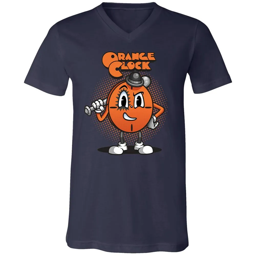 Unisex V-Neck T-Shirt - QWMMLYM9 - Navy - 2