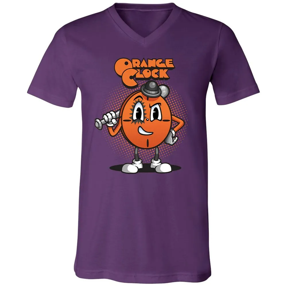 Unisex V-Neck T-Shirt - QWMMLYM9 - Team Purple - 9