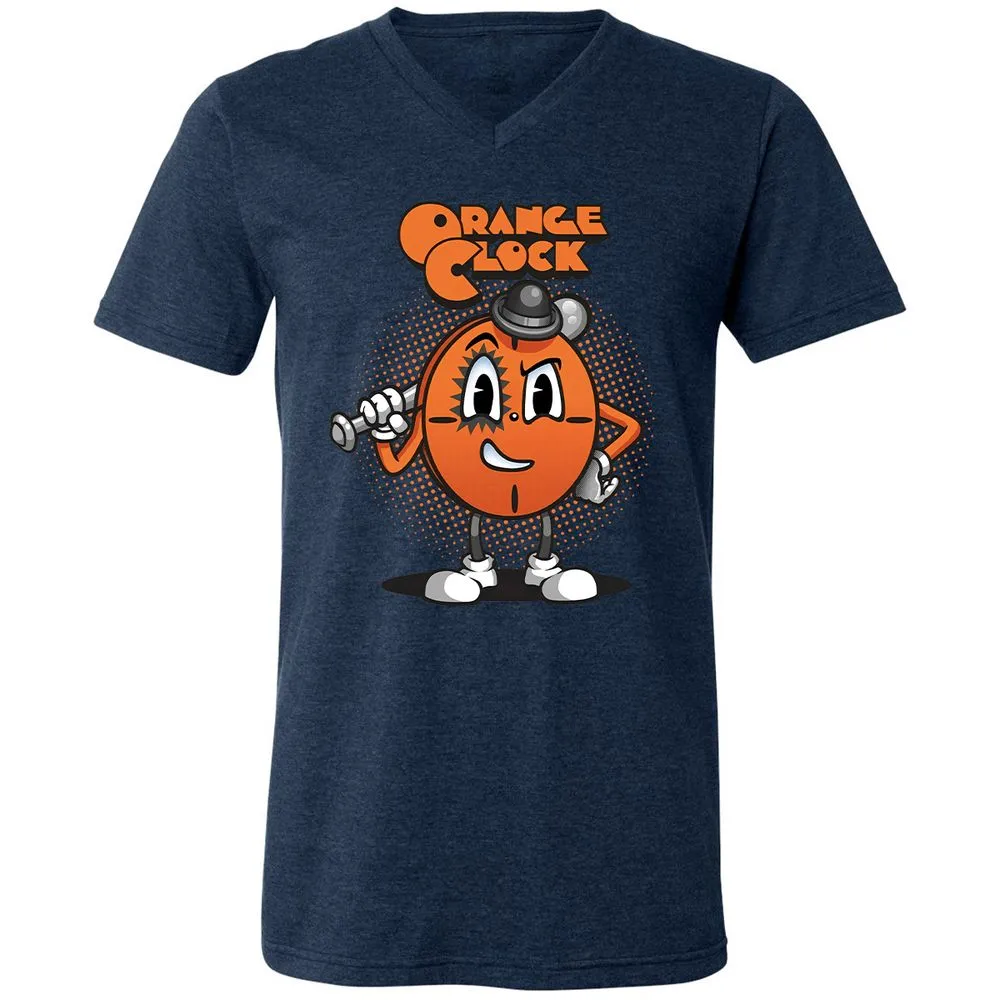 Unisex V-Neck T-Shirt - QWMMLYM9 - Heather Navy - 15