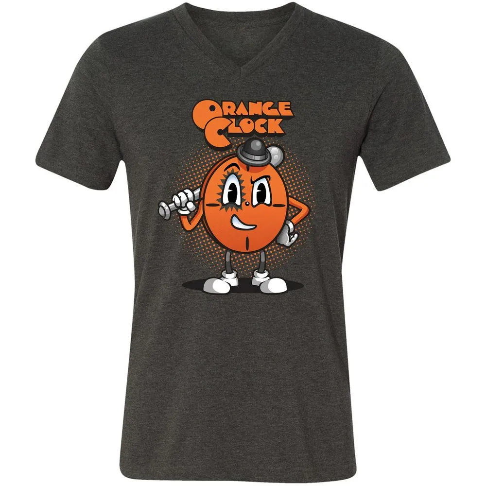 Unisex V-Neck T-Shirt - QWMMLYM9 - Dark Grey Heather - 8