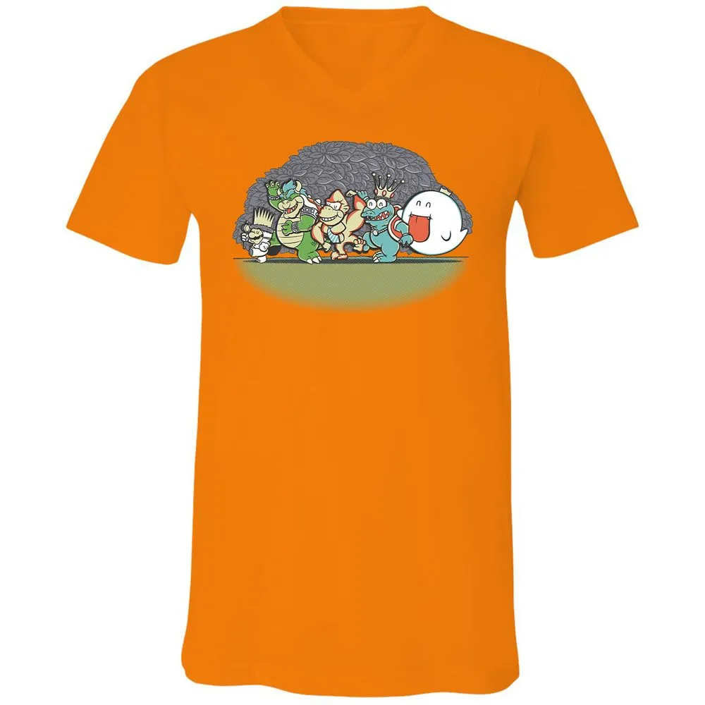 Unisex V-Neck T-Shirt - BPBL3LU5 - Orange - 11