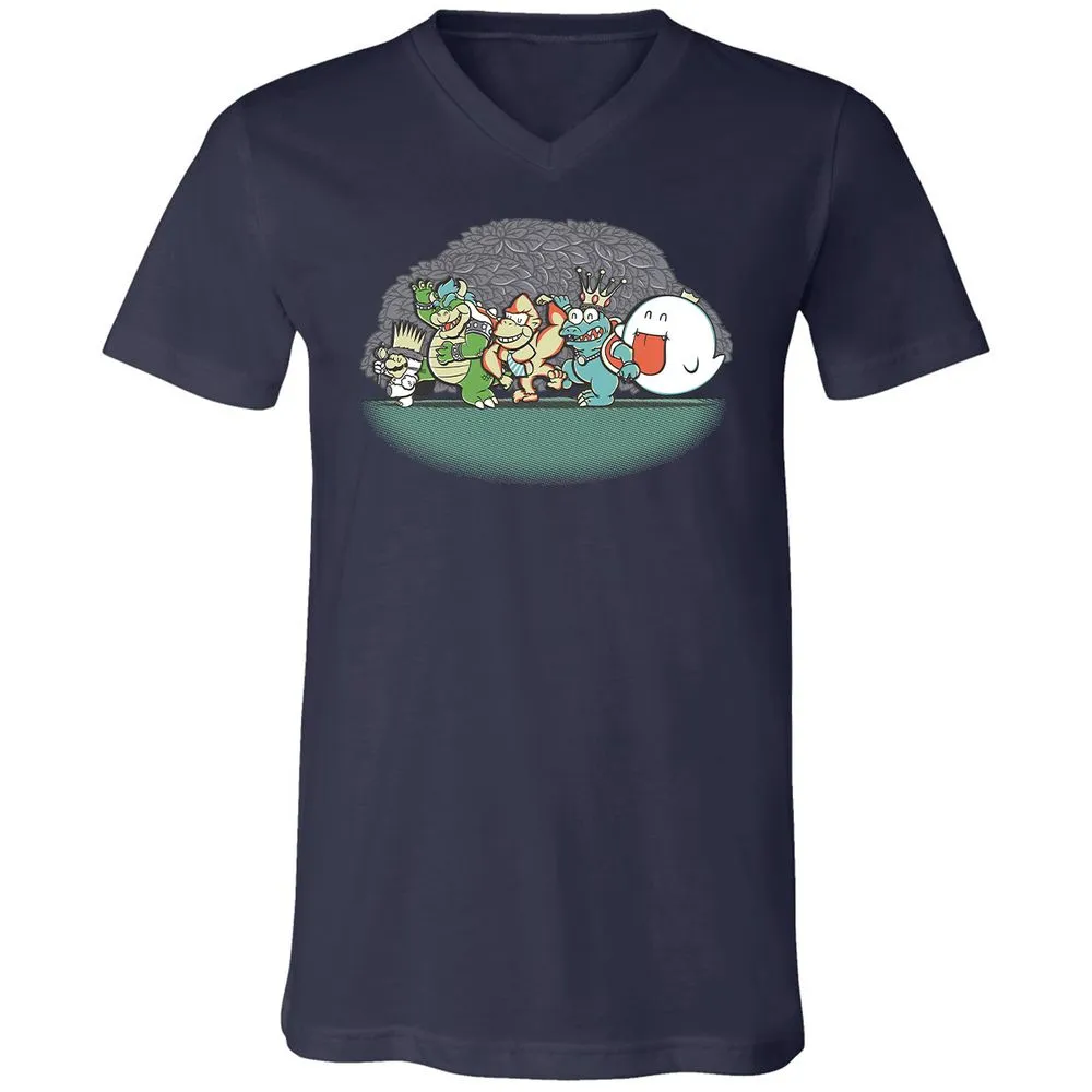 Unisex V-Neck T-Shirt - BPBL3LU5 - Navy - 2