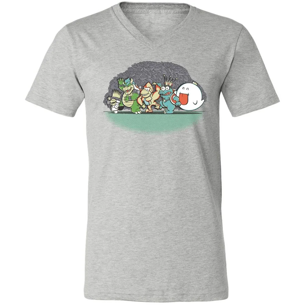 Unisex V-Neck T-Shirt - BPBL3LU5 - Athletic Heather - 7