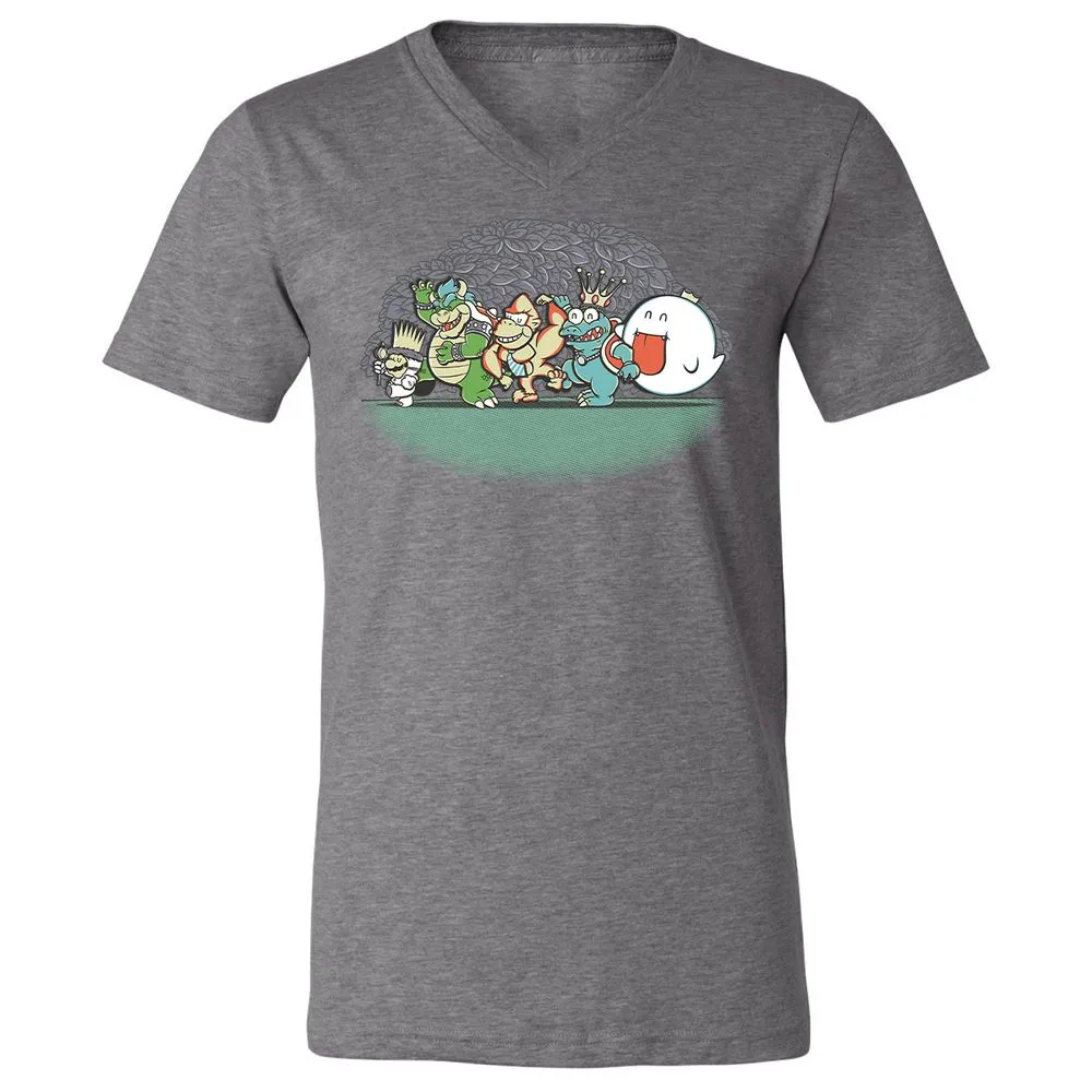 Unisex V-Neck T-Shirt - BPBL3LU5 - Deep Heather - 13