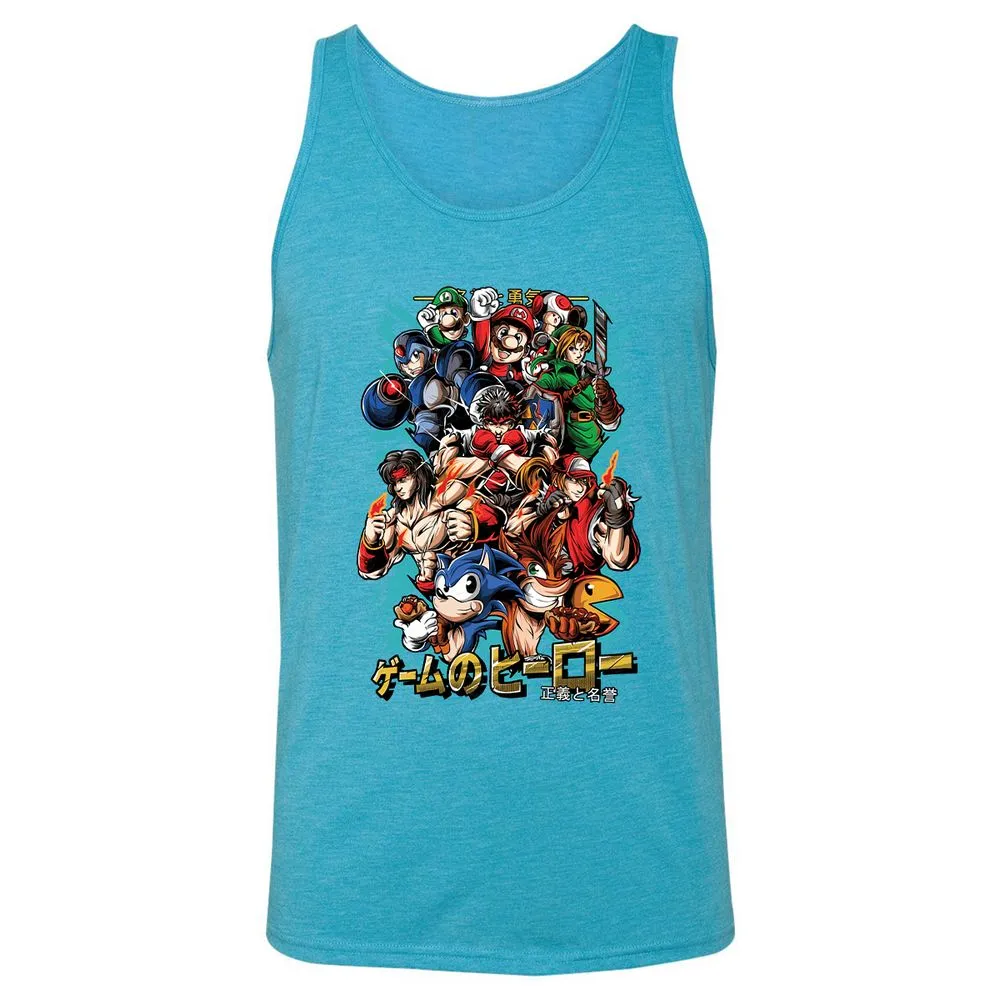 Unisex Jersey Tank - Y8NUW8SC - Aqua Triblend - 3