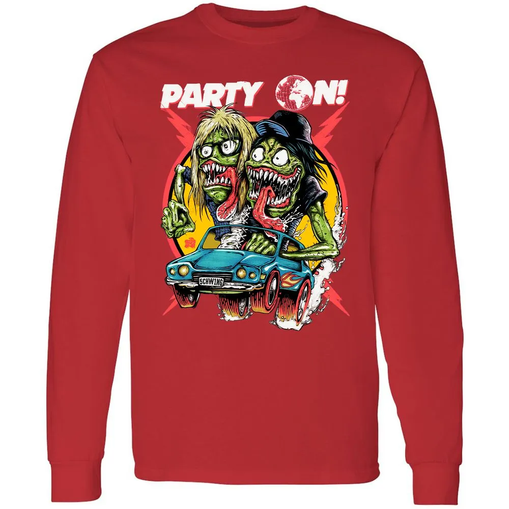 Long Sleeve T-Shirt - 3YXDY7UY - Red - 14