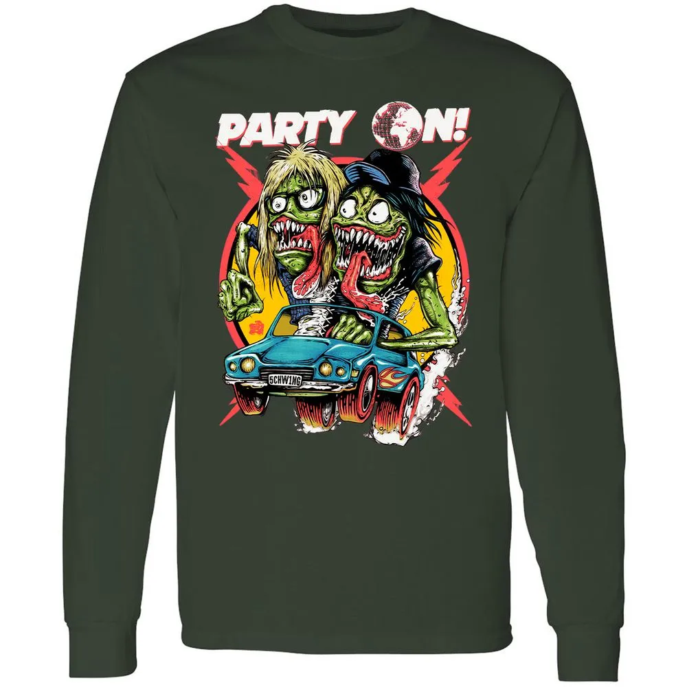 Long Sleeve T-Shirt - 3YXDY7UY - Forest Green - 4
