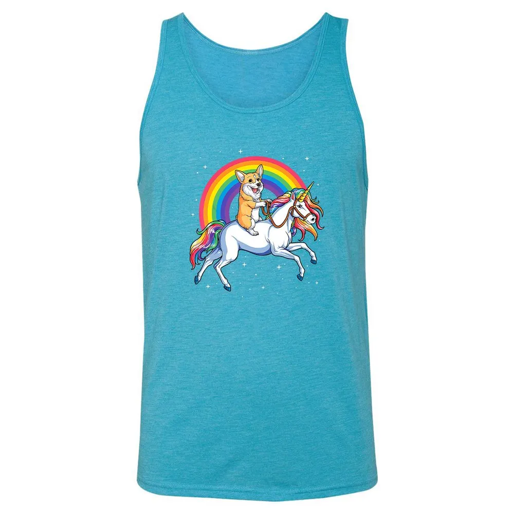 Unisex Jersey Tank - TJVU2TA5 - Aqua Triblend - 3
