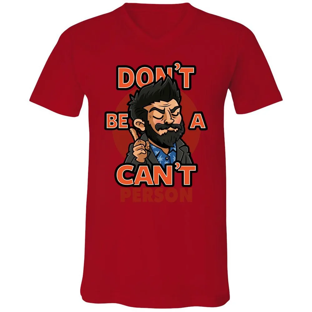 Unisex V-Neck T-Shirt - 92MCXM17 - Red - 3