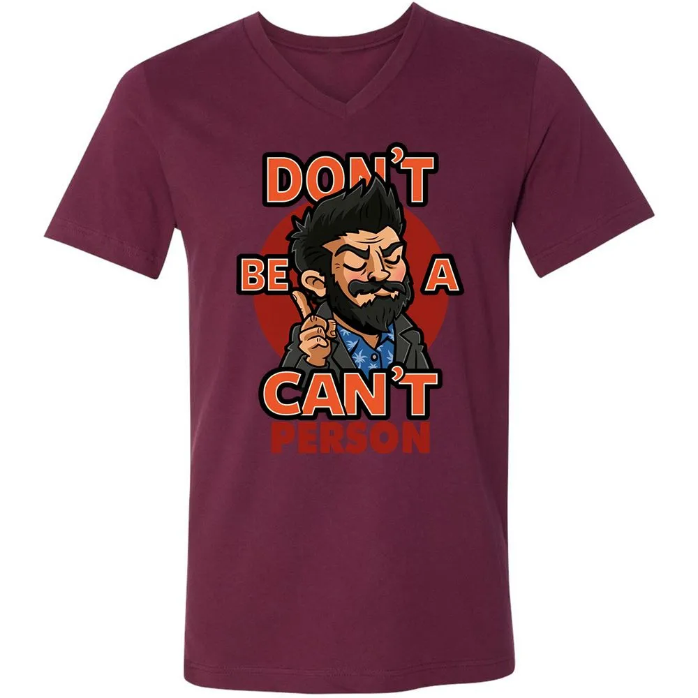 Unisex V-Neck T-Shirt - 92MCXM17 - Maroon - 6