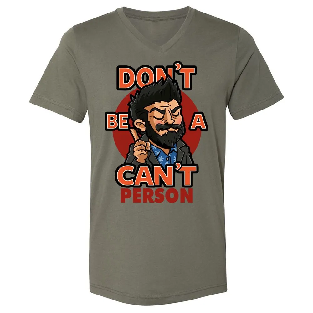 Unisex V-Neck T-Shirt - 92MCXM17 - Military Green - 10
