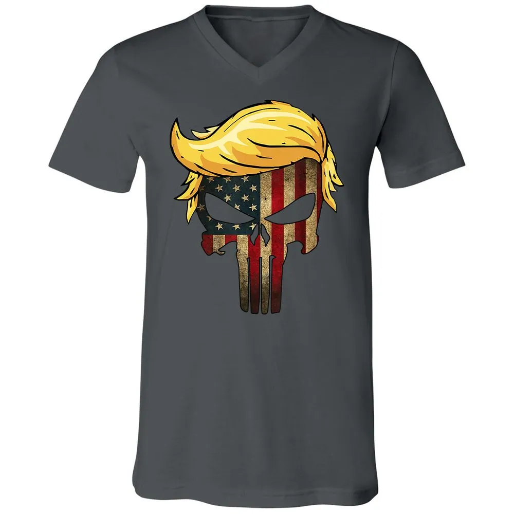 Unisex V-Neck T-Shirt - CWDAU6SV - Asphalt - 12