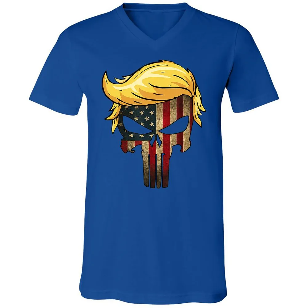 Unisex V-Neck T-Shirt - CWDAU6SV - True Royal - 4