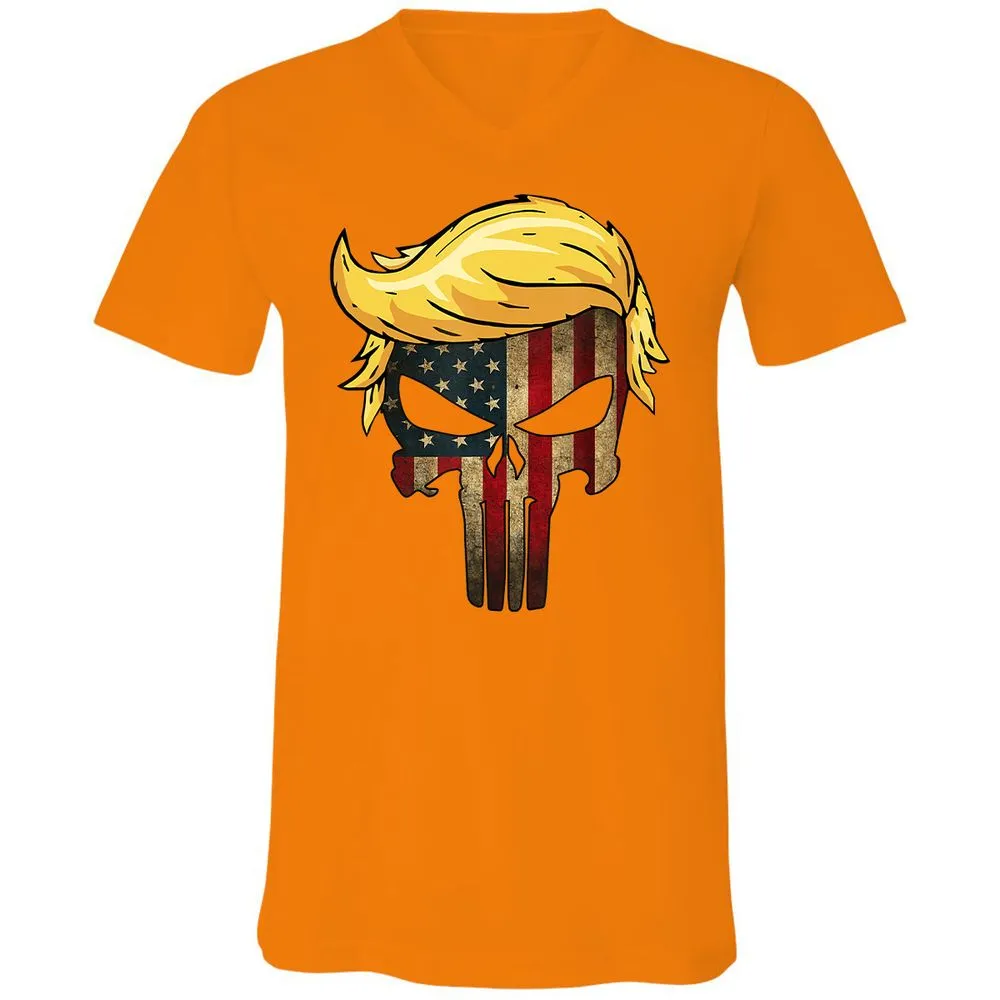 Unisex V-Neck T-Shirt - CWDAU6SV - Orange - 11
