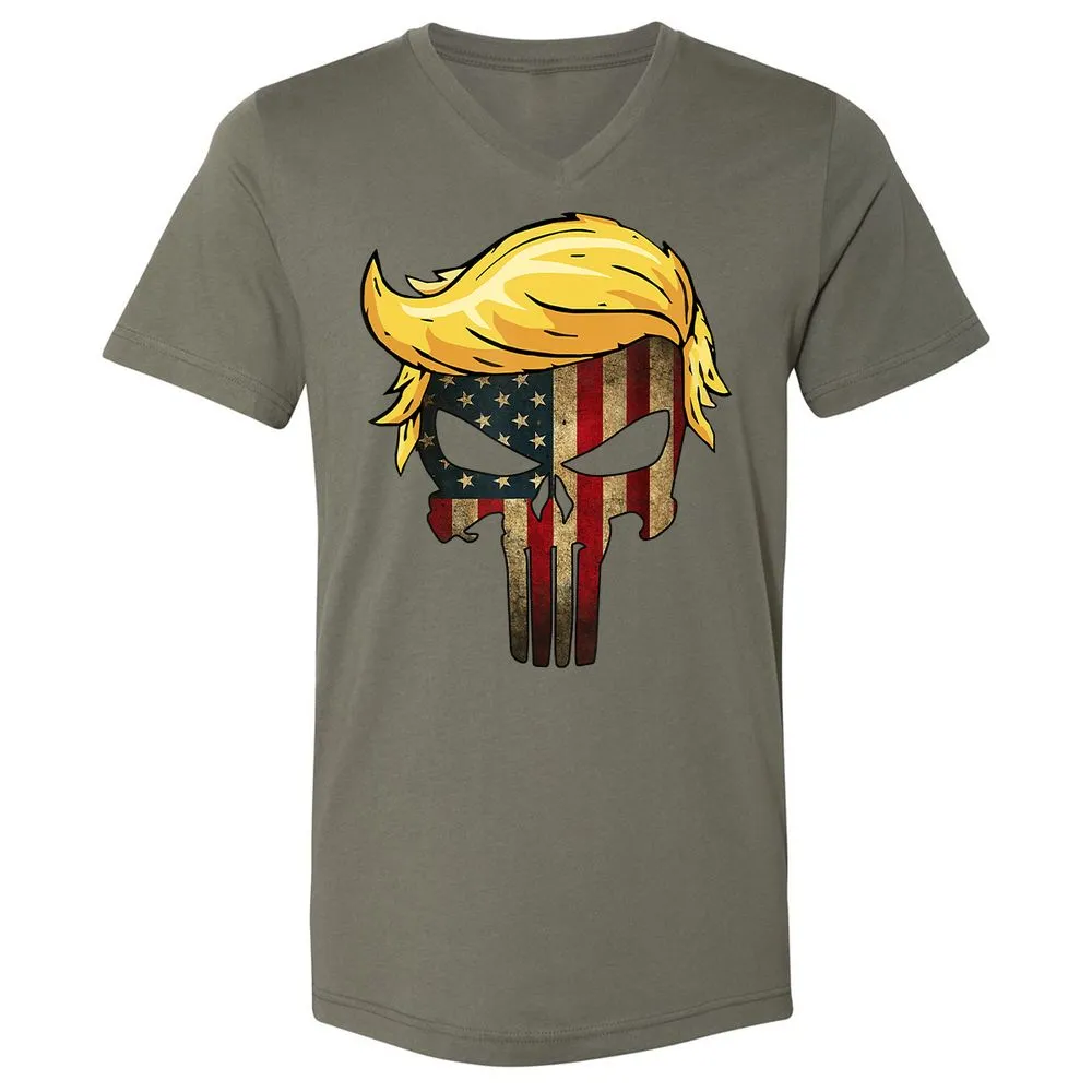 Unisex V-Neck T-Shirt - CWDAU6SV - Military Green - 10