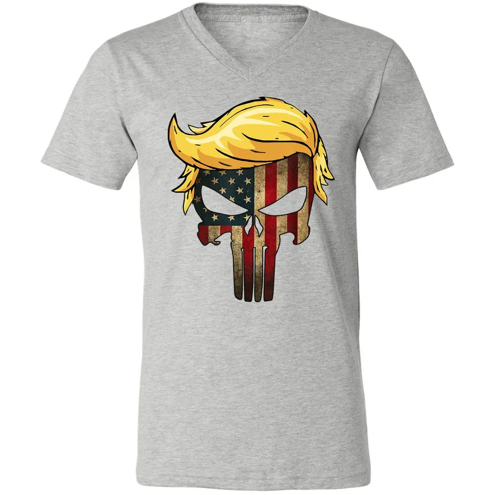 Unisex V-Neck T-Shirt - CWDAU6SV - Athletic Heather - 7