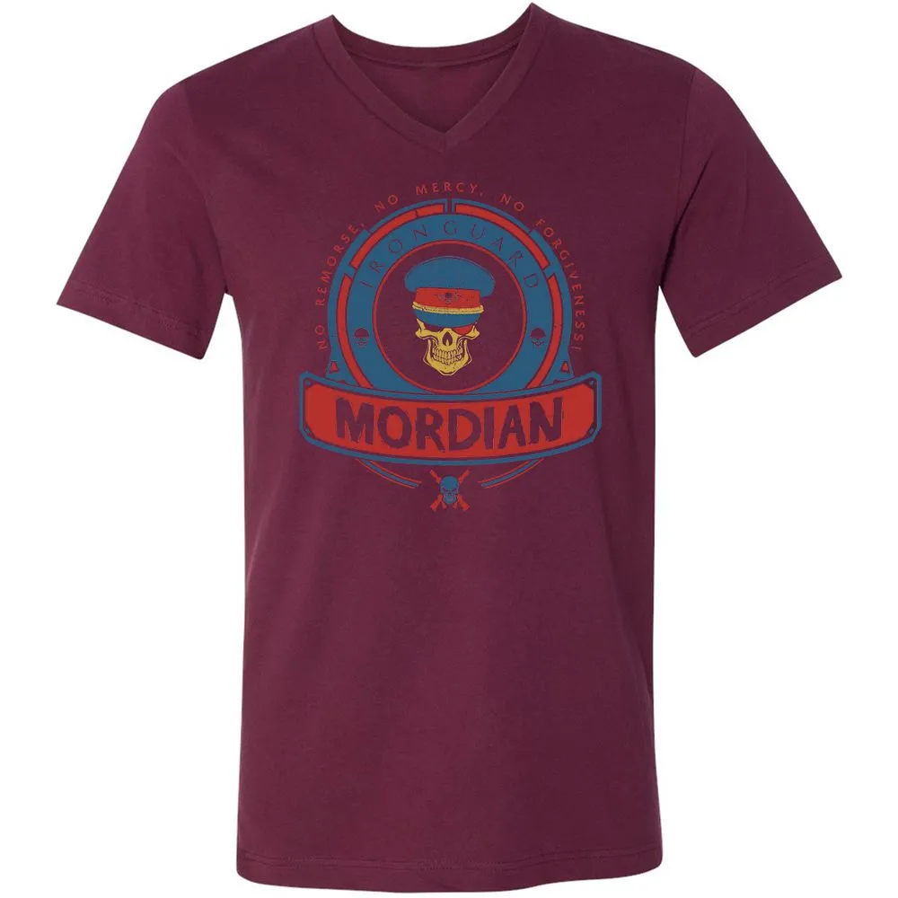 Unisex V-Neck T-Shirt - HPAQWDTA - Maroon - 6