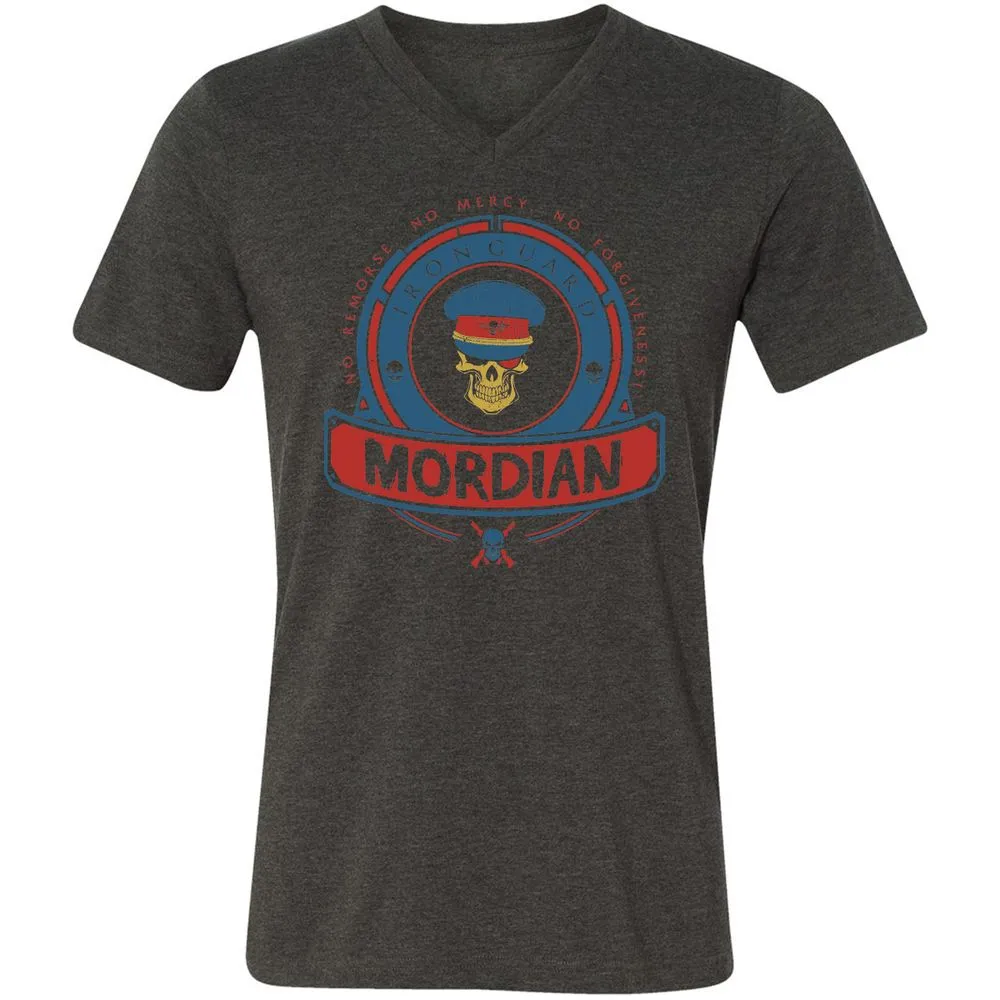 Unisex V-Neck T-Shirt - HPAQWDTA - Dark Grey Heather - 8