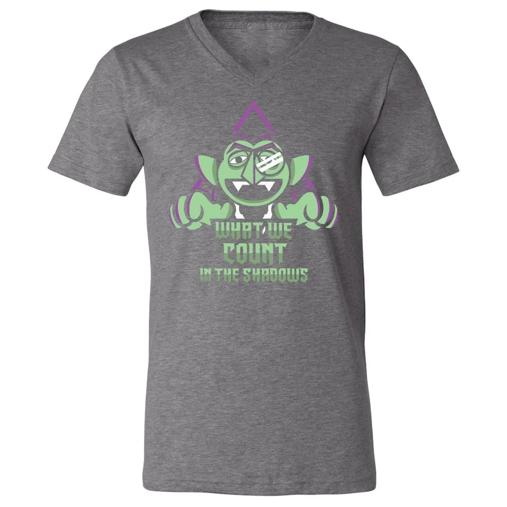 Unisex V-Neck T-Shirt - N6ZPRD17 - Deep Heather - 13