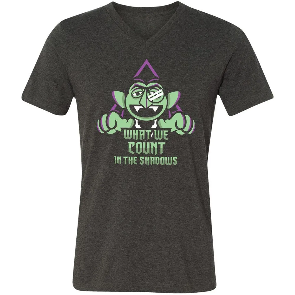 Unisex V-Neck T-Shirt - N6ZPRD17 - Dark Grey Heather - 8