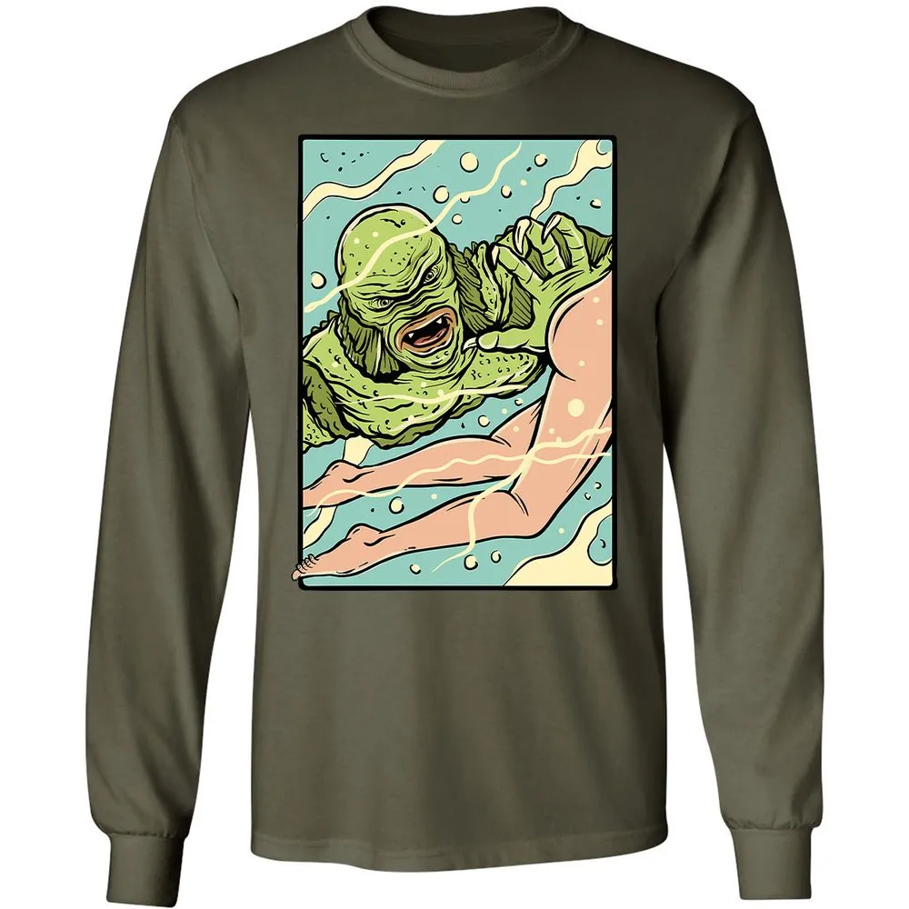 Long Sleeve T-Shirt - 2MUST22W - Military Green - 16