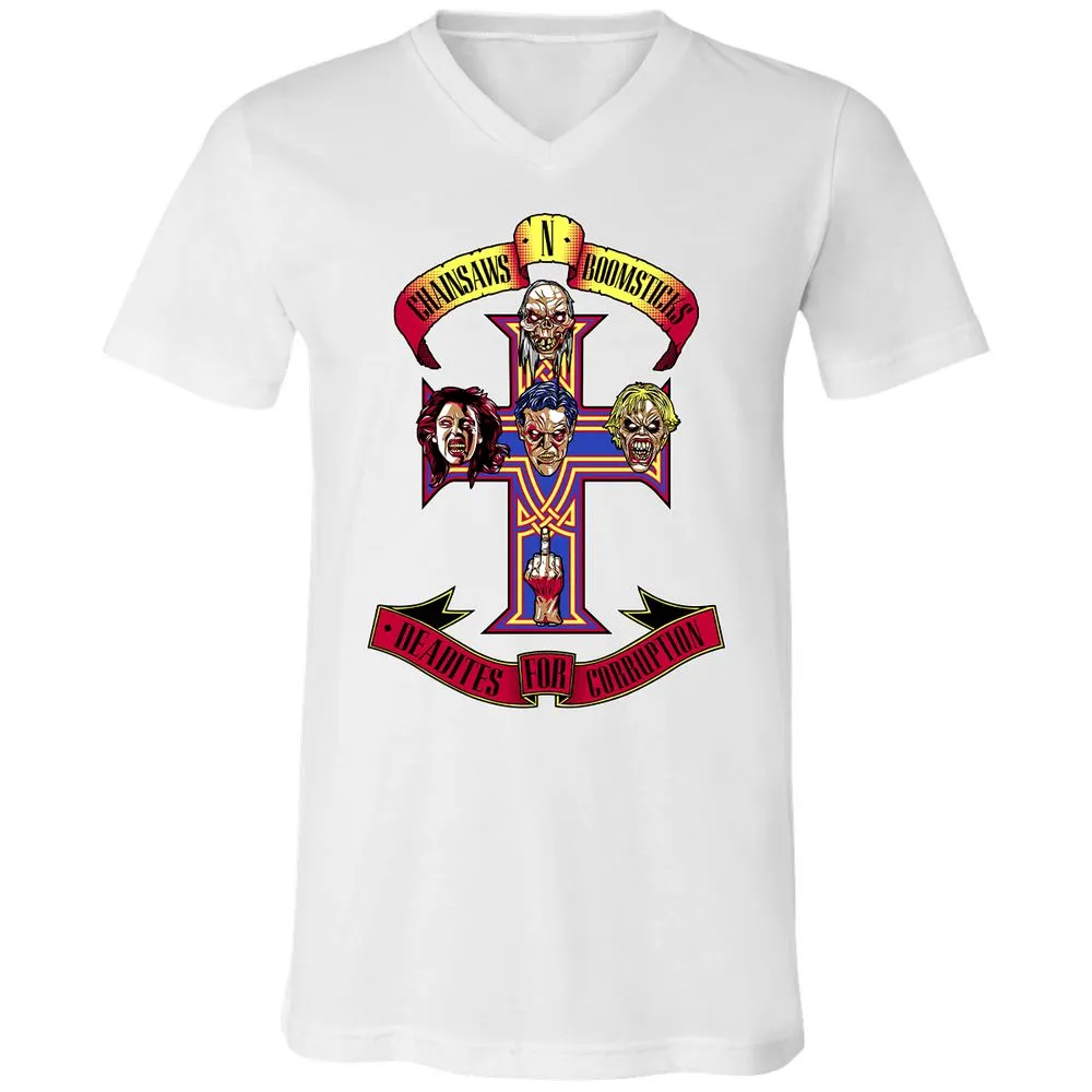 Unisex V-Neck T-Shirt - QQ23437K - White - 5
