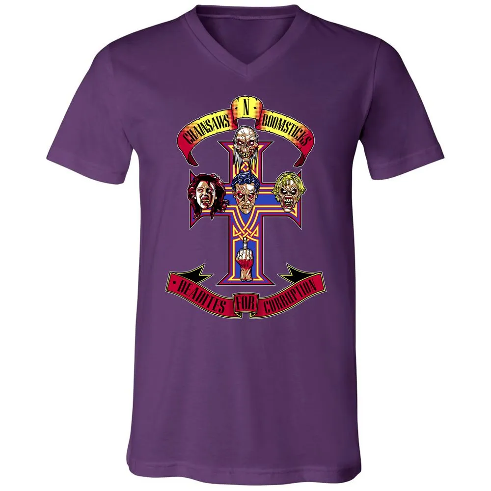 Unisex V-Neck T-Shirt - QQ23437K - Team Purple - 9