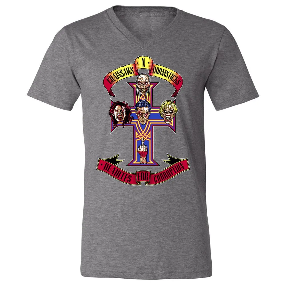 Unisex V-Neck T-Shirt - QQ23437K - Deep Heather - 13