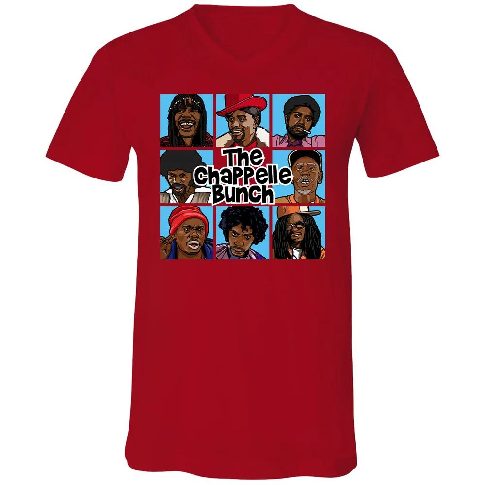 Unisex V-Neck T-Shirt - 6QZRCDC9 - Red - 3