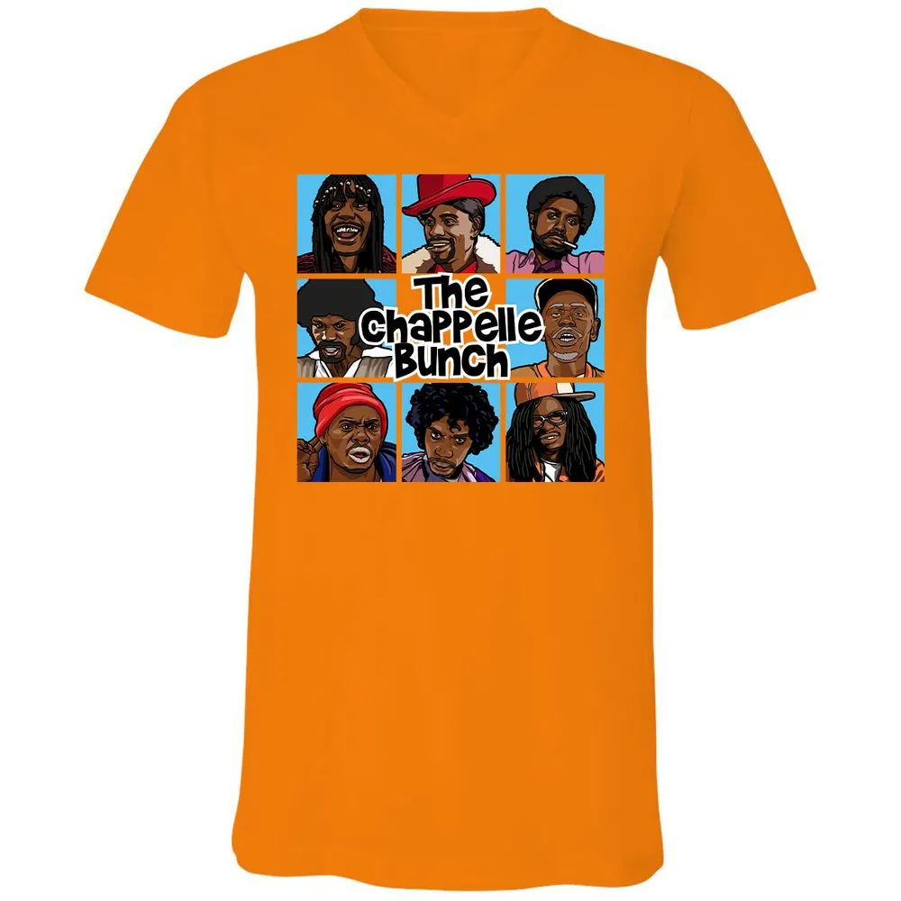 Unisex V-Neck T-Shirt - 6QZRCDC9 - Orange - 11