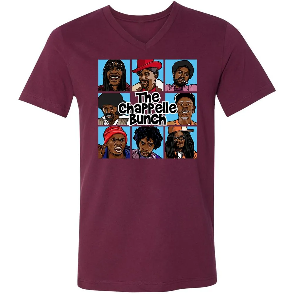 Unisex V-Neck T-Shirt - 6QZRCDC9 - Maroon - 6