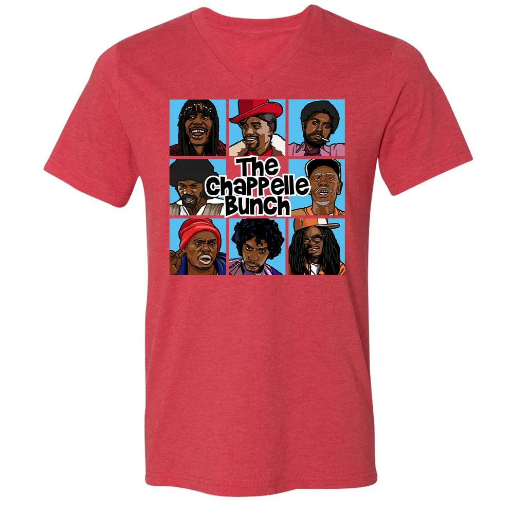 Unisex V-Neck T-Shirt - 6QZRCDC9 - Heather Red - 16