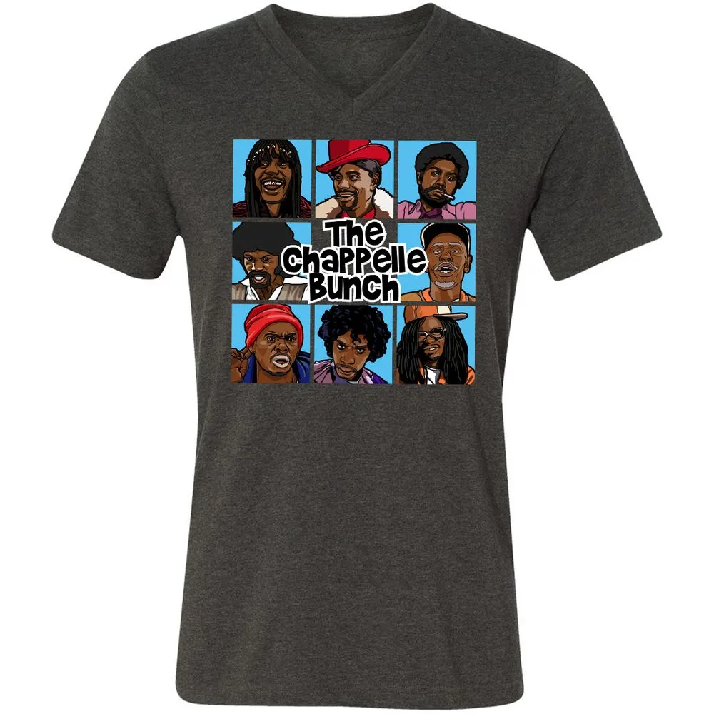 Unisex V-Neck T-Shirt - 6QZRCDC9 - Dark Grey Heather - 8