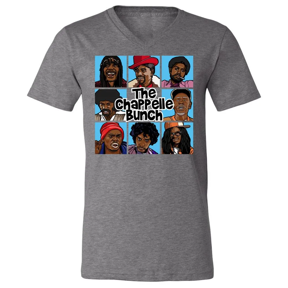 Unisex V-Neck T-Shirt - 6QZRCDC9 - Deep Heather - 13