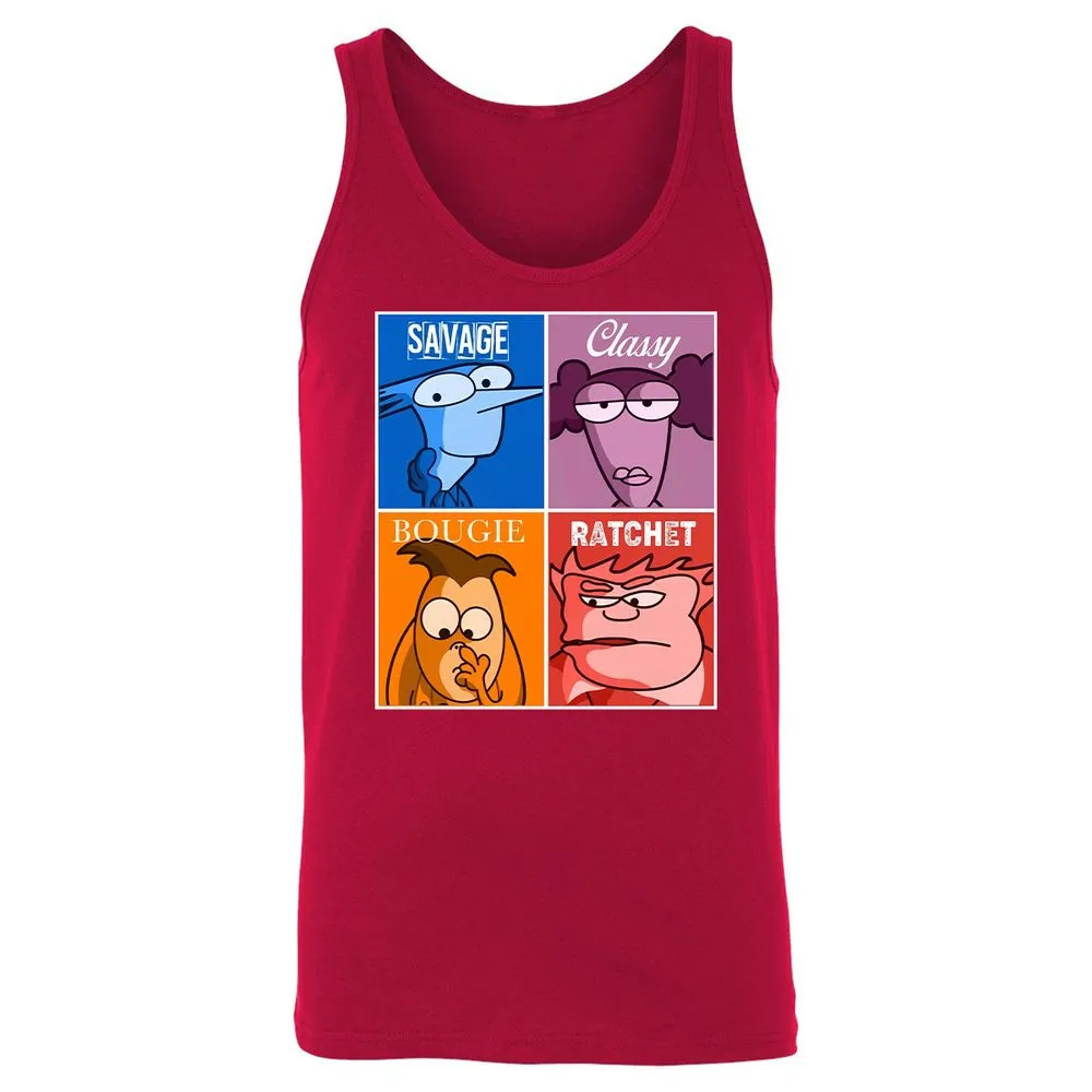 Unisex Jersey Tank - QZVAFXHK - Red - 11