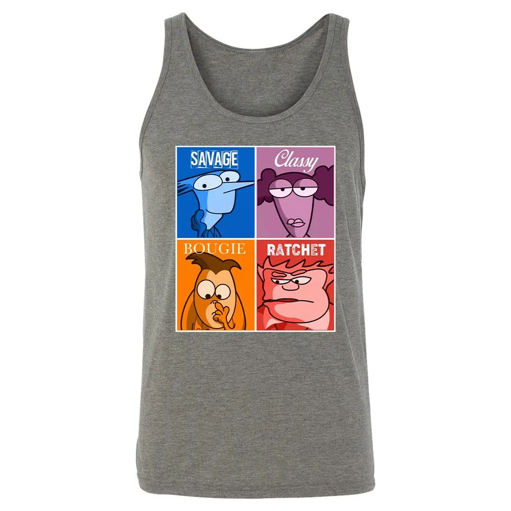 Unisex Jersey Tank - QZVAFXHK - Grey Triblend - 8