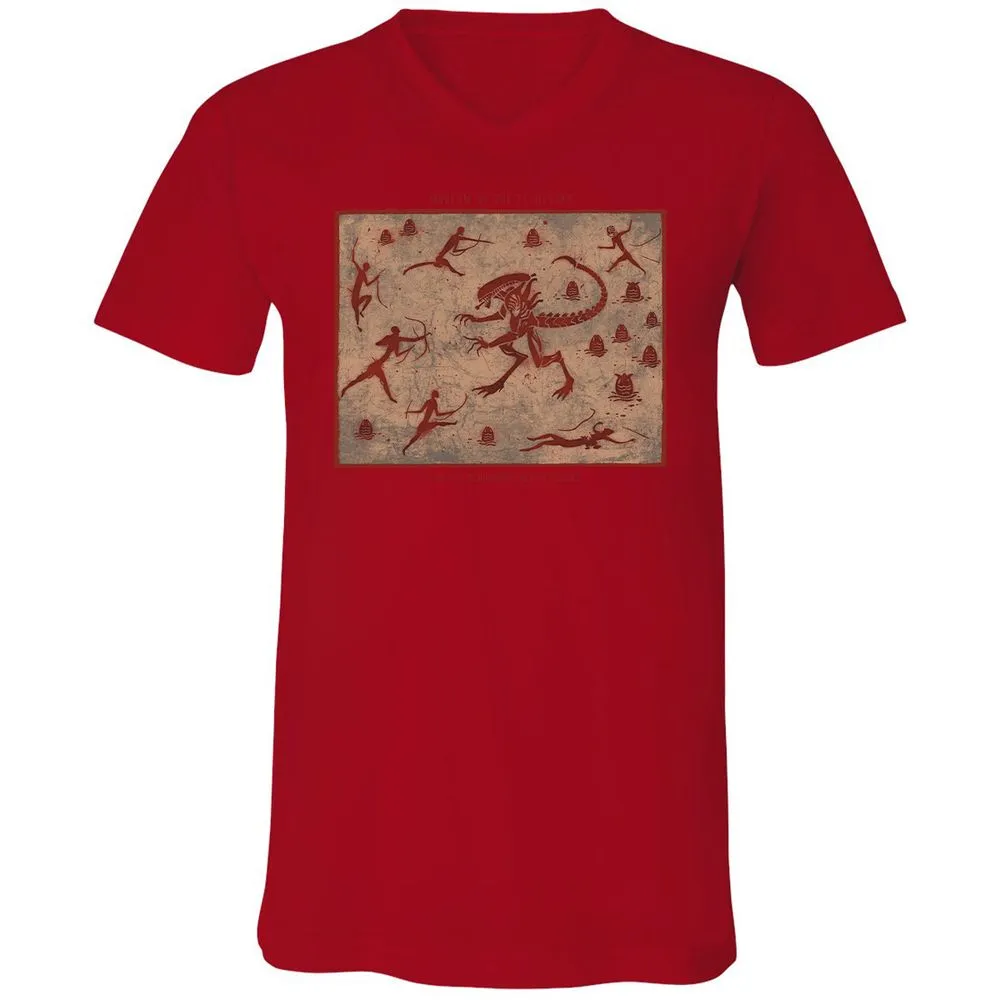 Unisex V-Neck T-Shirt - TM5UC5FG - Red - 3