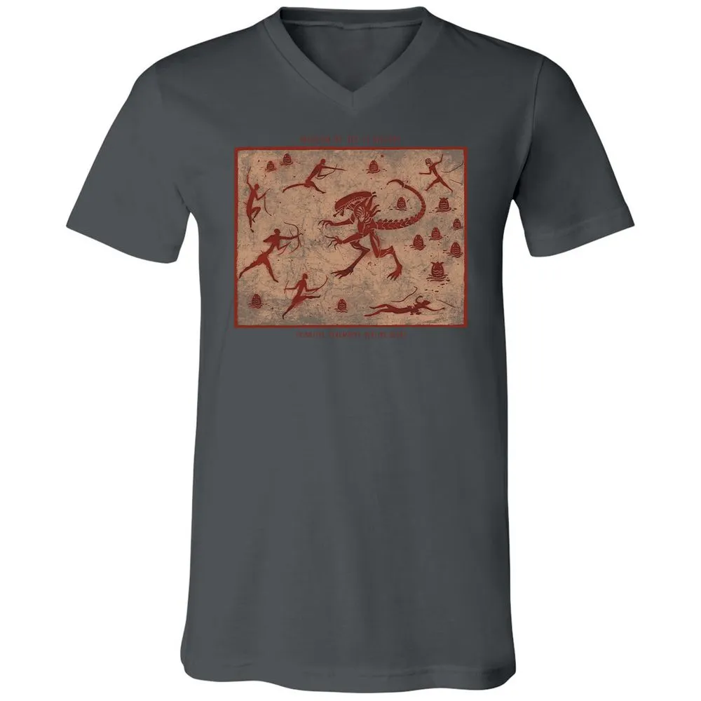 Unisex V-Neck T-Shirt - TM5UC5FG - Asphalt - 12