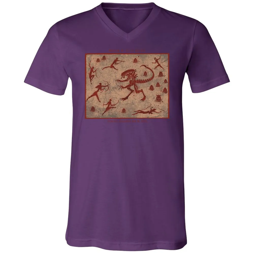Unisex V-Neck T-Shirt - TM5UC5FG - Team Purple - 9
