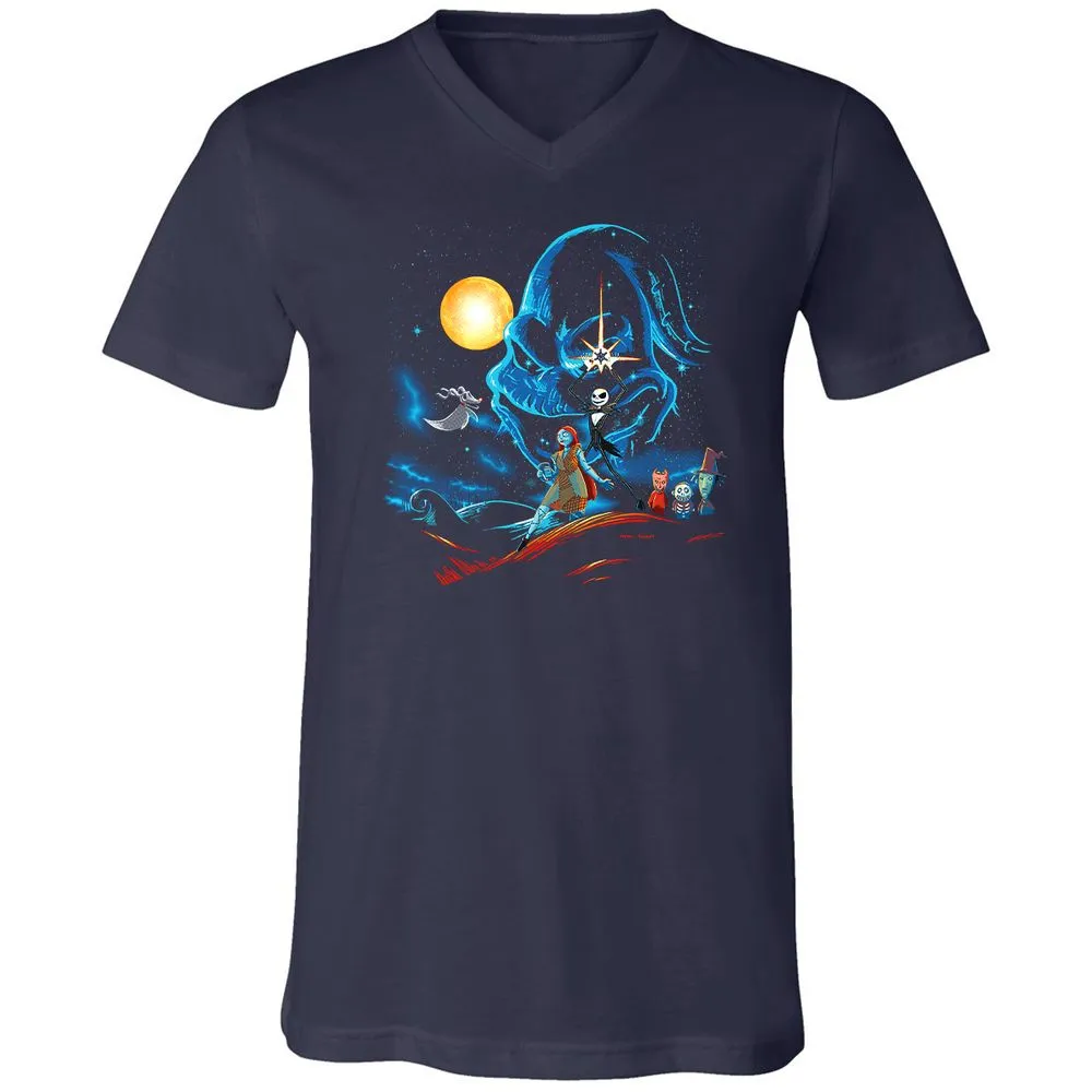 Unisex V-Neck T-Shirt - HE3V97T4 - Navy - 2