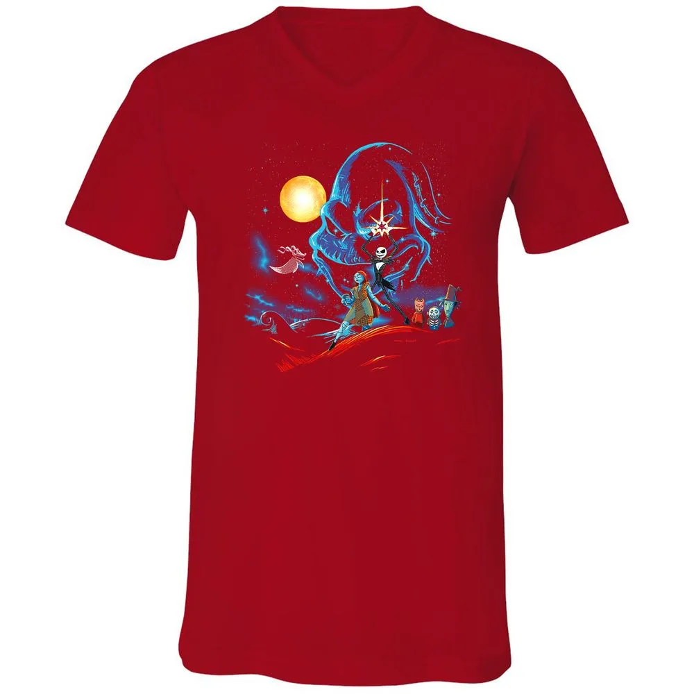 Unisex V-Neck T-Shirt - HE3V97T4 - Red - 3