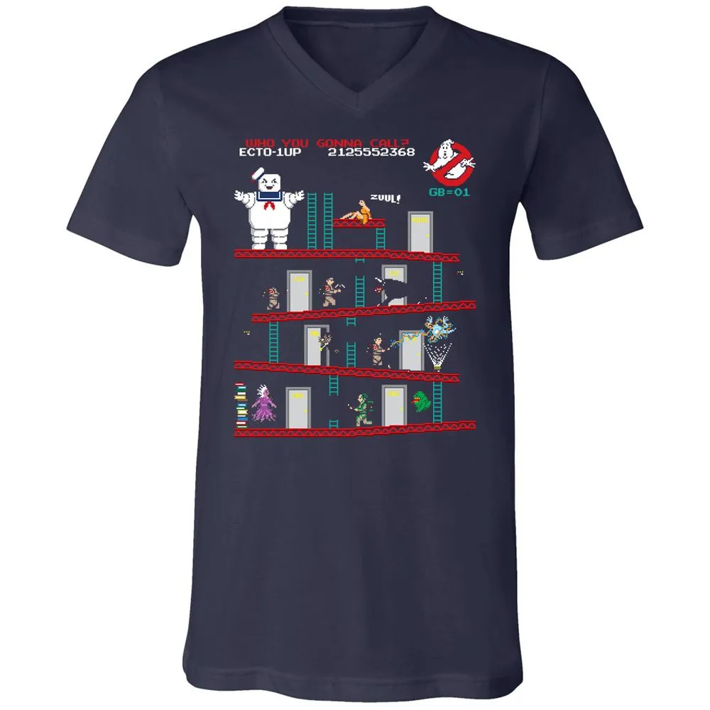 Unisex V-Neck T-Shirt - QUD3YU4T - Navy - 2